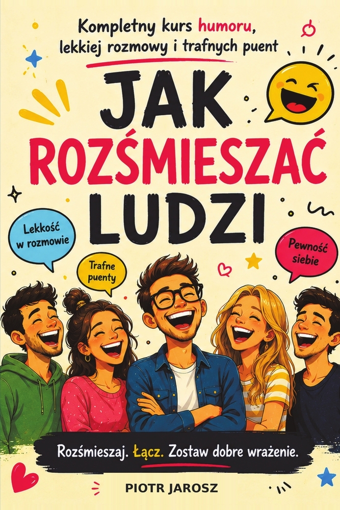 Jak rozśmieszac ludzi: Kompletny kurs humoru, lekkiej rozmowy i trafnych puent cover
