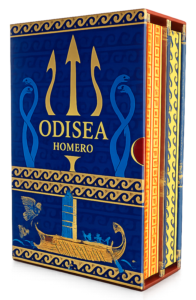 Estuche Ilíada & Odisea. Edición Limitada Con Cantos Decorados / The Iliad & the Odyssey. Limited Edition Slipcased 2 Volume Set with Sprayed Edges cover