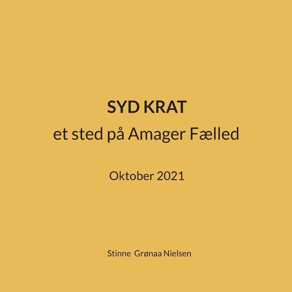 Syd Krat: et sted på Amager Fælled oktober 2021 cover