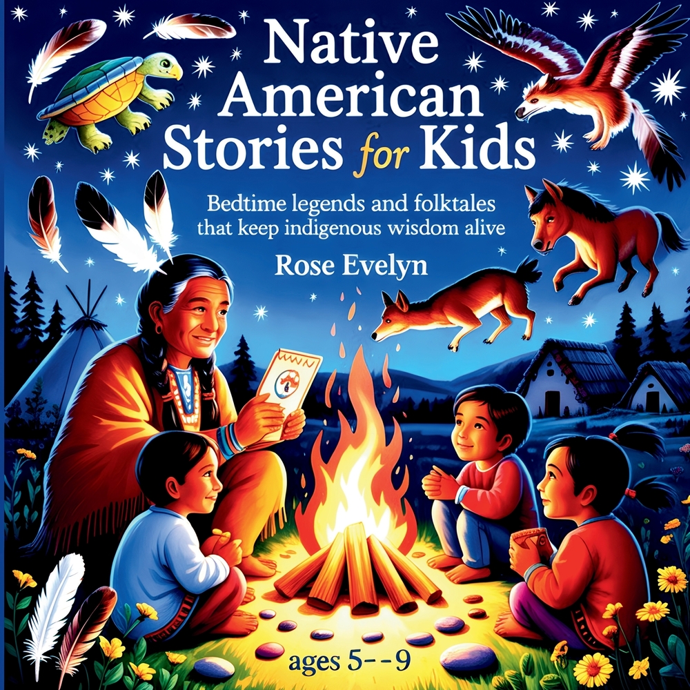 Native American Stories for Kids: Bedtime Legends and Folktales That Keep Indigenous Wisdom Alive cover