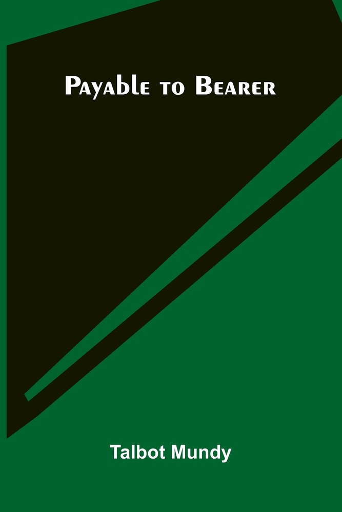 Payable to Bearer cover