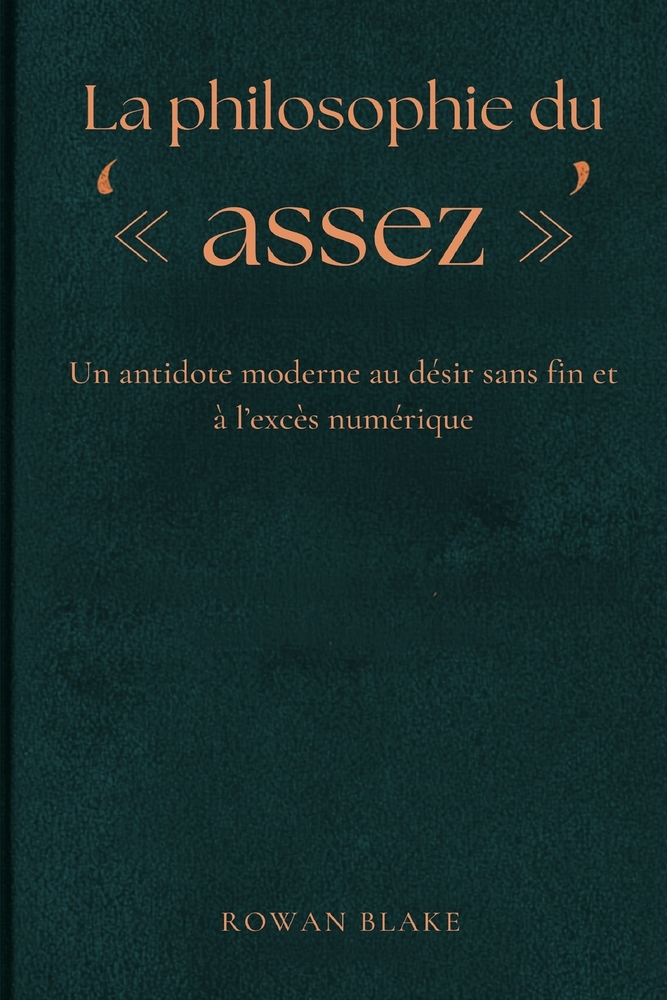 La philosophie du assez: Un antidote moderne au désir sans fin et à l'excès numérique cover