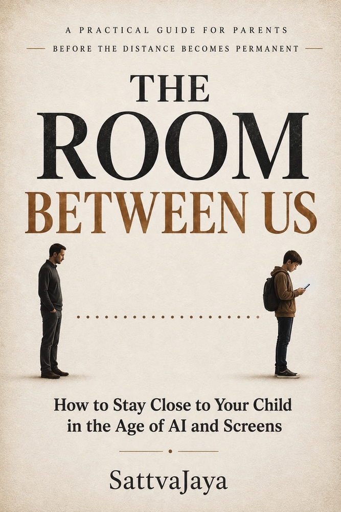 The Room Between Us- HOW to Stay Close to Your Child In the Age Of AI and Screens cover