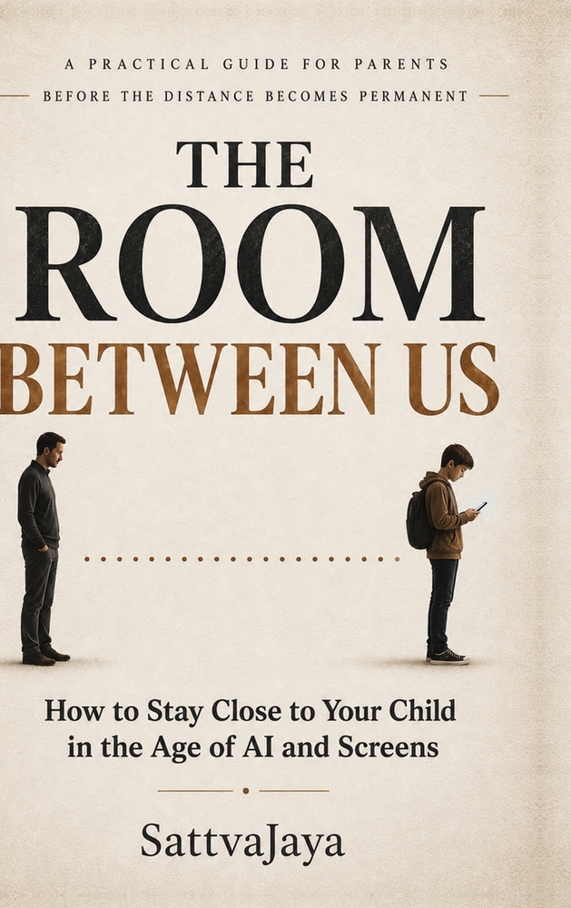 The Room Between Us- HOW to Stay Close to Your Child In the Age Of AI and Screens cover