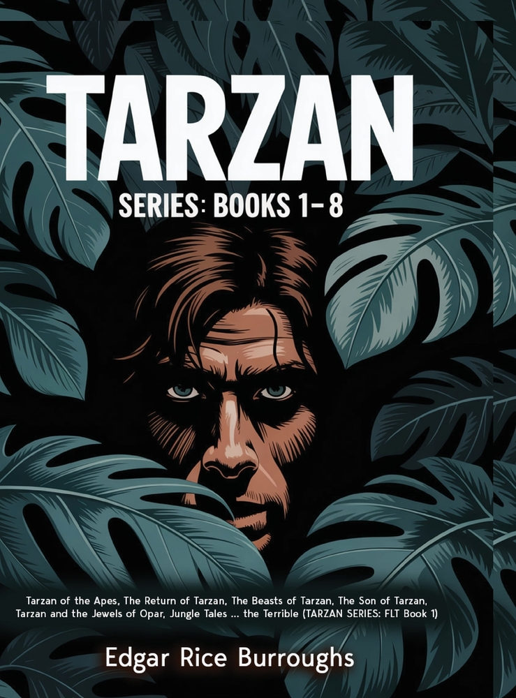 Tarzan Series: Books 1-8 (Tarzan of the Apes, The Return of Tarzan, The Beasts of Tarzan, The Son of Tarzan, Tarzan and the Jewels of Opar, Jungle Tal cover