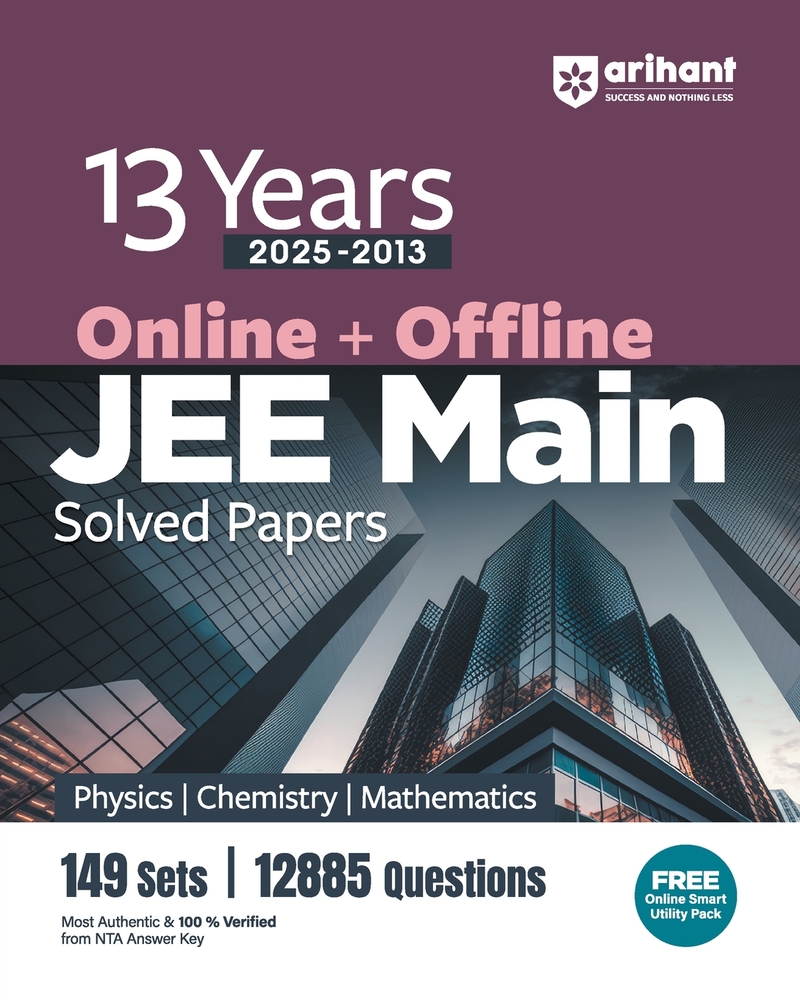 13 Years Jee Main Solved Paper (2025-2013) cover