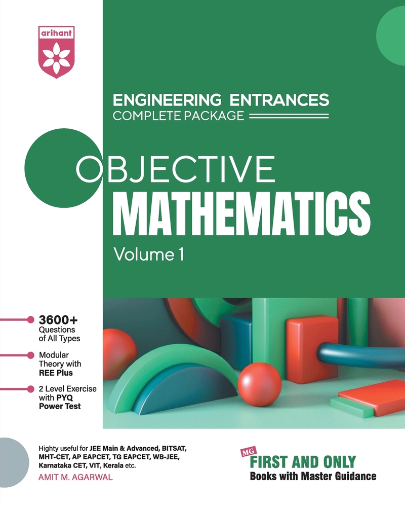 ENGINEERING ENTRANCES Complete Package Objective Mathematics Volume 1 cover