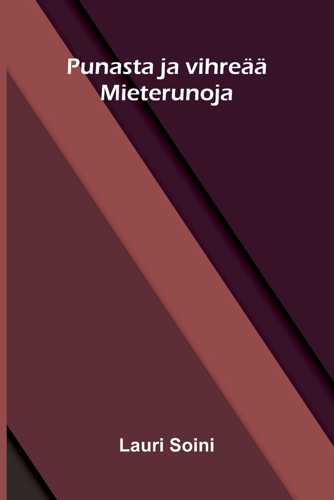Punasta ja vihreää: Mieterunoja cover