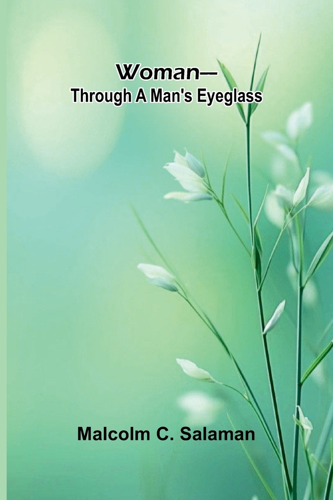 Woman-through a man's eyeglass cover
