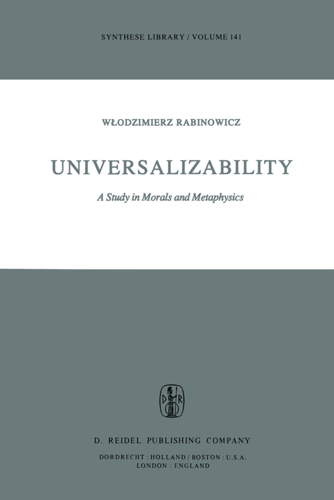 Universalizability: A Study in Morals and Metaphysics cover