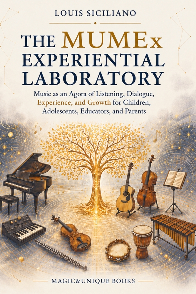 THE MUMEx EXPERIENTIAL LABORATORY. Music as an Agora of Listening, Dialogue, Experience, and Growth for Children, Adolescents, Educators, and Parents cover