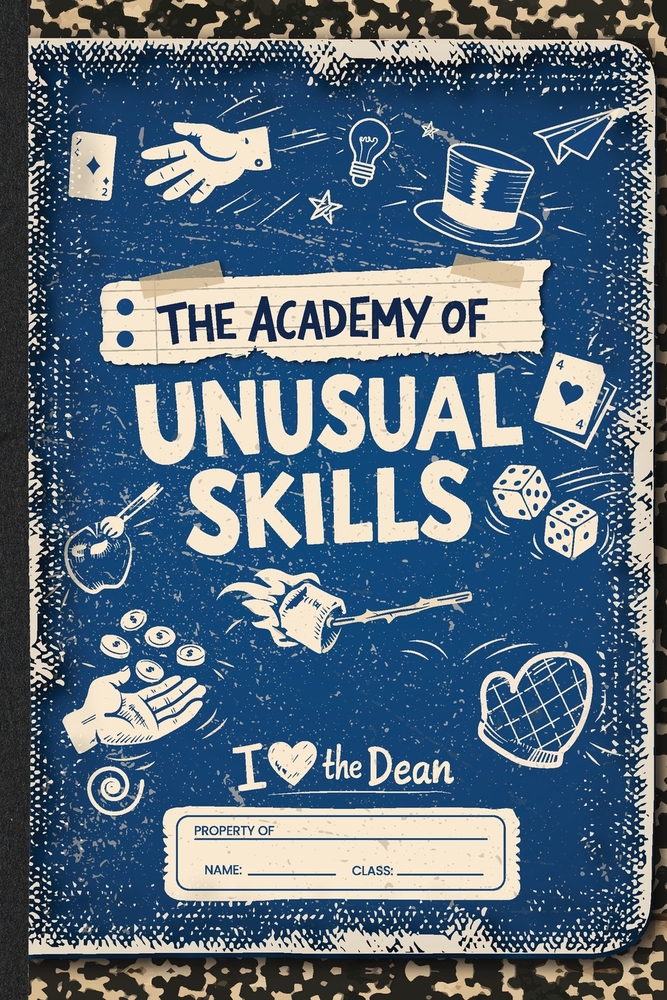 The Academy of Unusual Skills: A Funny, Illustrated Guide to Weird Tricks, Party Skills, and Highly Unusual Talents cover