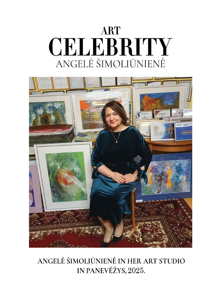 Angelé Simoliüniene: Where Art Comes to Life: Angele Simoliūniene in Her Panevezys Studio, 2025 cover