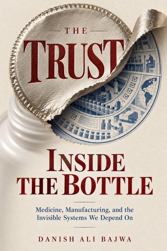 The Trust Inside the Bottle: Medicine, Manufacturing, and the Invisible Systems We Depend On cover