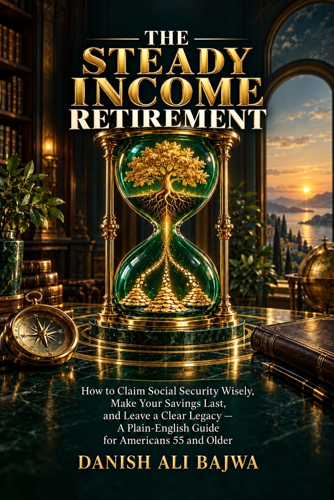 The Steady Income Retirement: How to Claim Social Security Wisely, Make Your Savings Last, and Leave a Clear Legacy - A Plain-English Guide for Americ cover