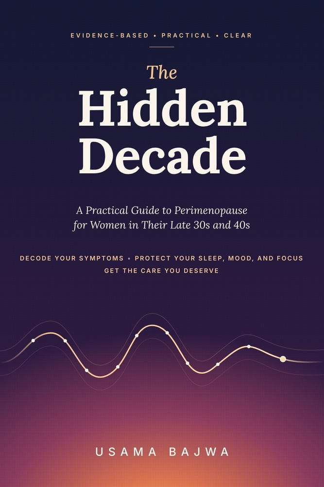 The Hidden Decade: A Practical Guide to Perimenopause for Women in Their Late 30s and 40s: Decode Your Symptoms, Protect Your Sleep, Mood, and Focus, cover
