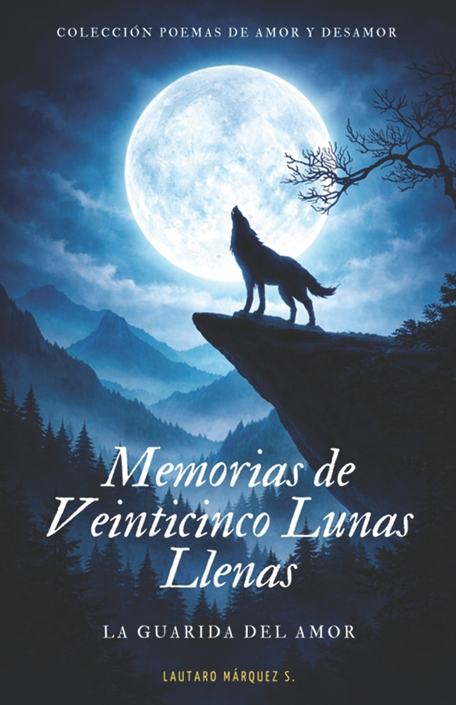 Memorias de veinticinco lunas llenas: Colección de poemas de amor y desamor cover