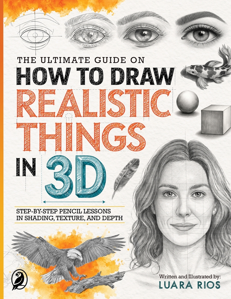 The Ultimate Guide on How to Draw Realistic Things in 3D: Step-by-Step Pencil Lessons in Shading, Texture, and Depth cover