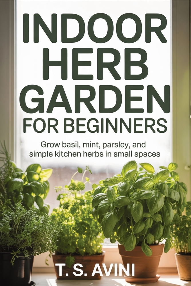 Indoor Herb Garden for Beginners: Grow basil, mint, parsley, and simple kitchen herbs in small spaces cover