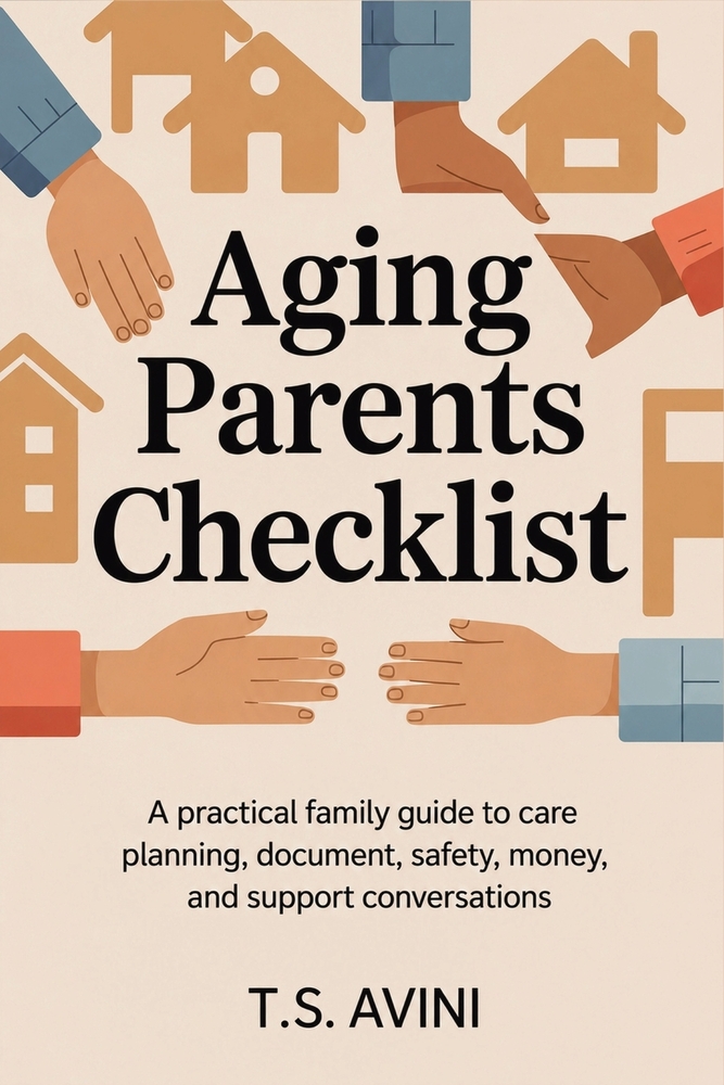 Aging Parents Checklist: A practical family guide to care planning, documents, safety, money, and support conversations cover
