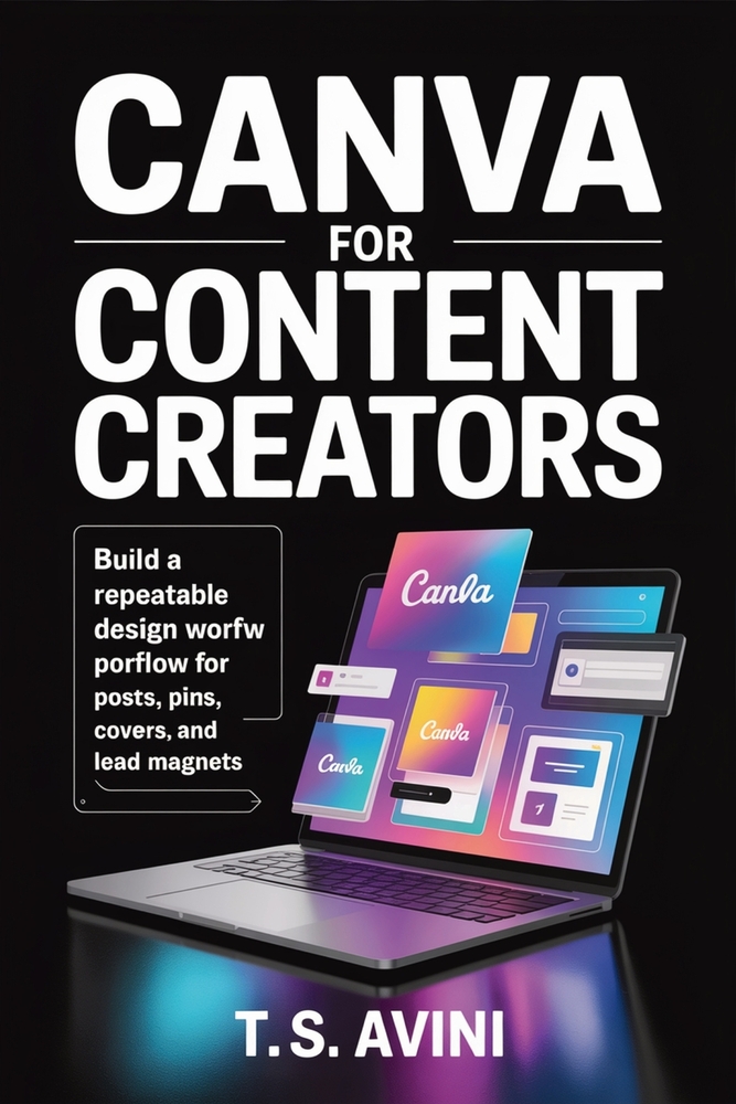 Canva for Content Creators: Build a repeatable design workflow for posts, pins, covers, and lead magnets cover