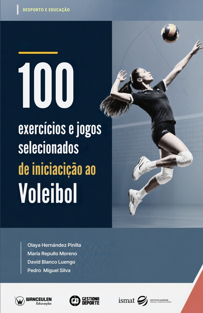 100 exercícios e jogos selecionados de iniciaçao ao voleibol cover