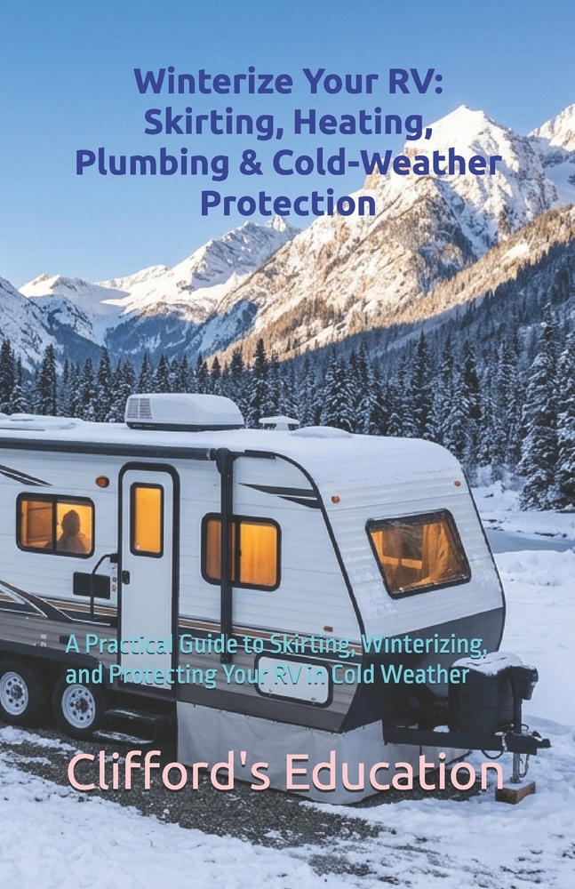 Winterize Your RV: Skirting, Heating, Plumbing & Cold-Weather Protection: A Practical Guide to Skirting, Winterizing, and Protecting Your RV in Cold W cover