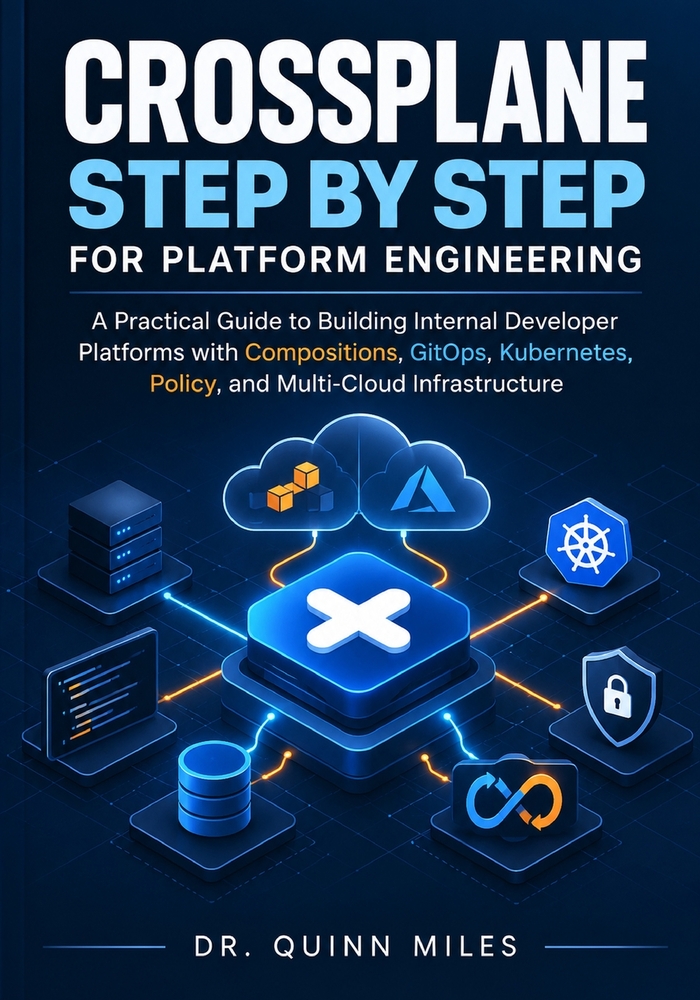 Crossplane Step by Step for Platform Engineering: A Practical Guide to Building Internal Developer Platforms with Compositions, GitOps, Kubernetes, Po cover