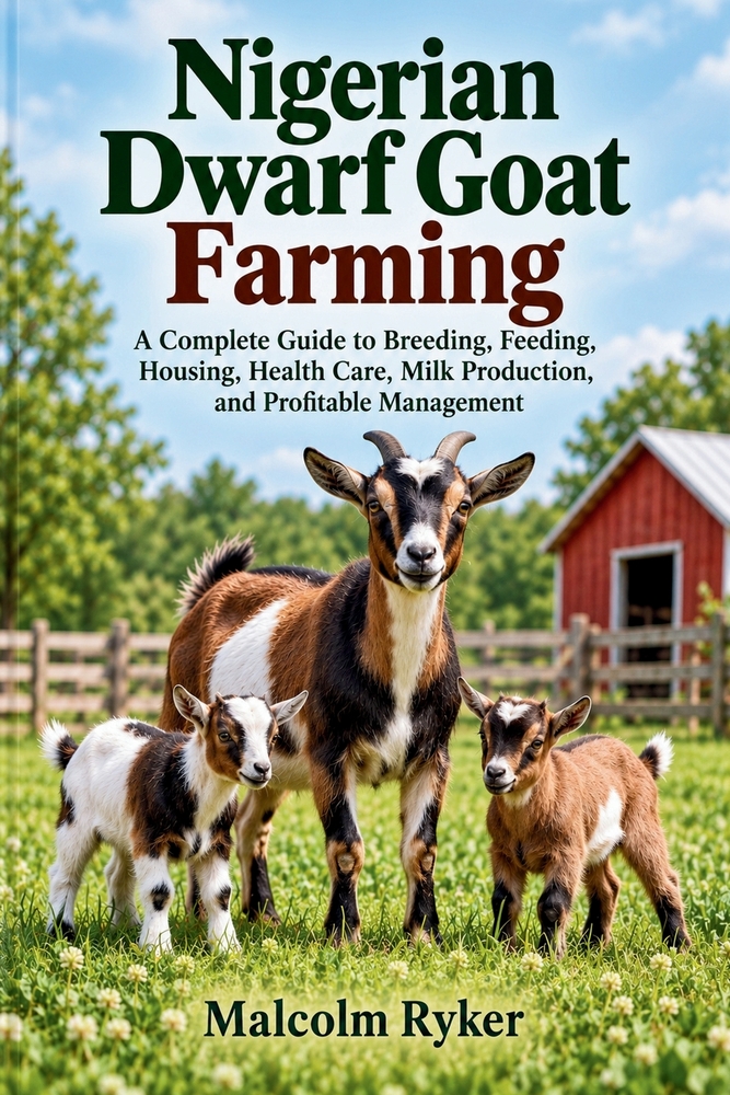 Nigerian Dwarf Goat Farming: A Complete Guide to Breeding, Feeding, Housing, Health Care, Milk Production, and Profitable Management cover