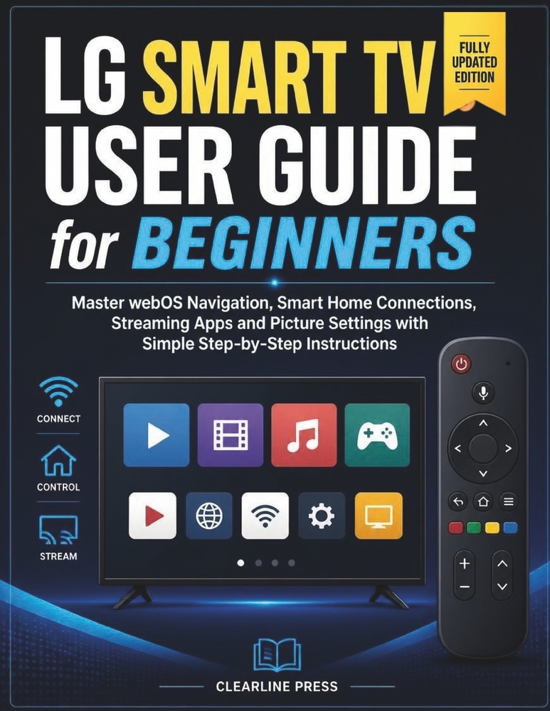 Lg Smart TV User Guide for Beginners: Master webOS Navigation, Smart Home Connections, Streaming Apps and Picture Settings with Simple Step-by-Step In cover