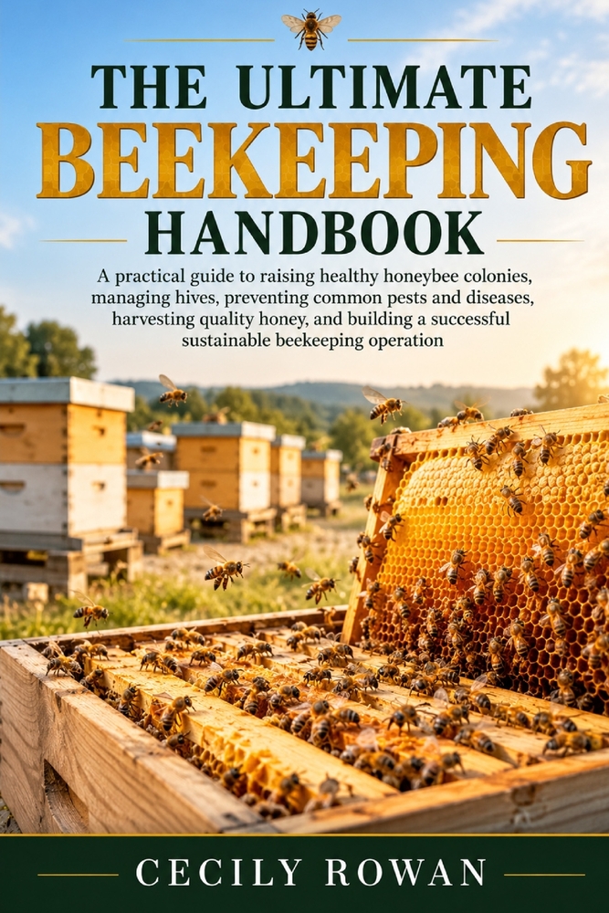 The Ultimate Beekeeping Handbook: A practical guide to raising healthy honeybee colonies, managing hives, preventing common pests and diseases, harves cover