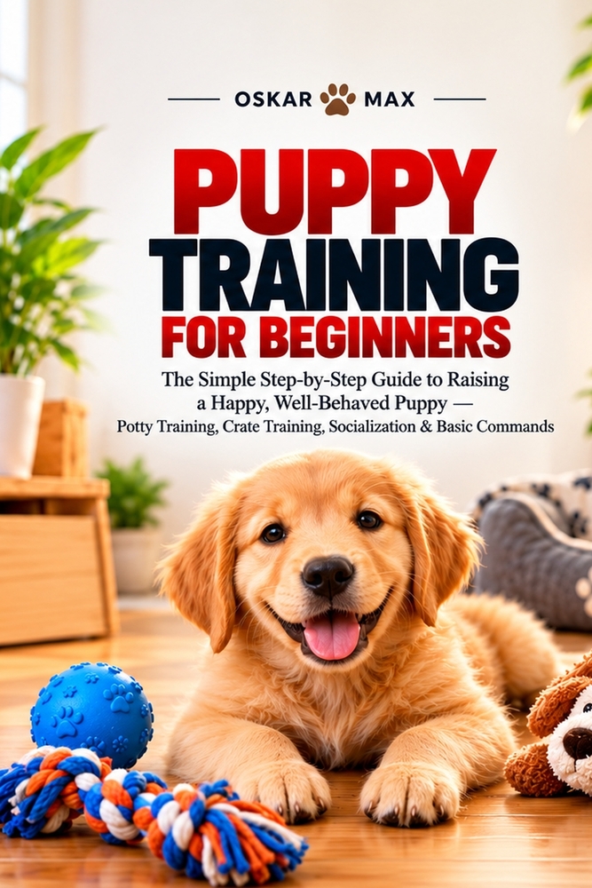 Puppy Training for Beginners: The Simple Step-by-Step Guide to Raising a Happy, Well-Behaved Puppy - Potty Training, Crate Training, Socialization & B cover
