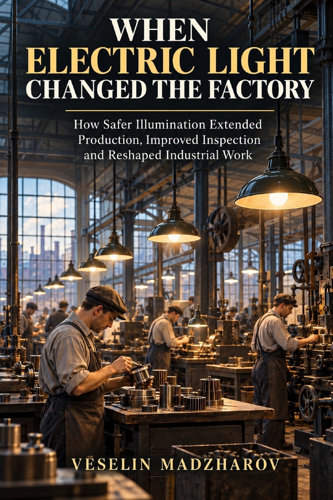 When Electric Light Changed the Factory: How Safer Illumination Extended Production, Improved Inspection and Reshaped Industrial Work cover