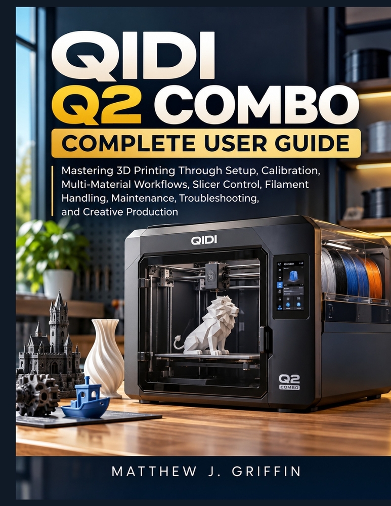Qidi Q2 Combo Complete User Guide: Mastering 3D Printing Through Setup, Calibration, Multi-Material Workflows, Slicer Control, Filament Handling, Main cover