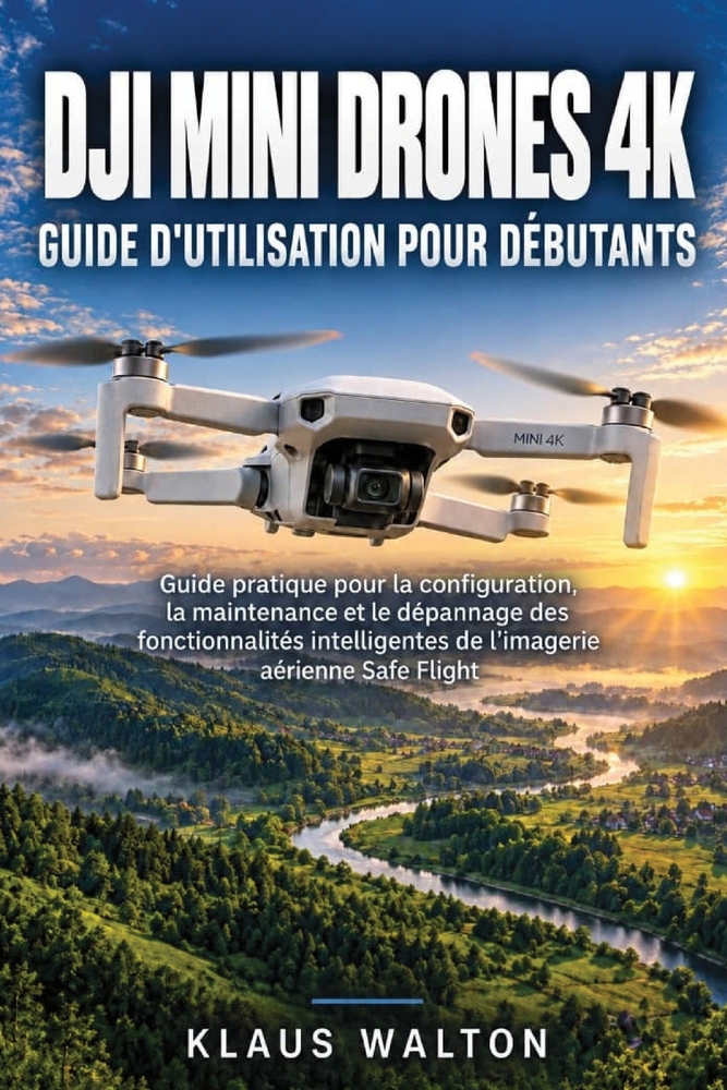 Dji Mini Drones 4k Guide d'Utilisation Pour Débutants: Guide pratique pour la configuration, la maintenance et le dépannage des fonctionnalités intell cover