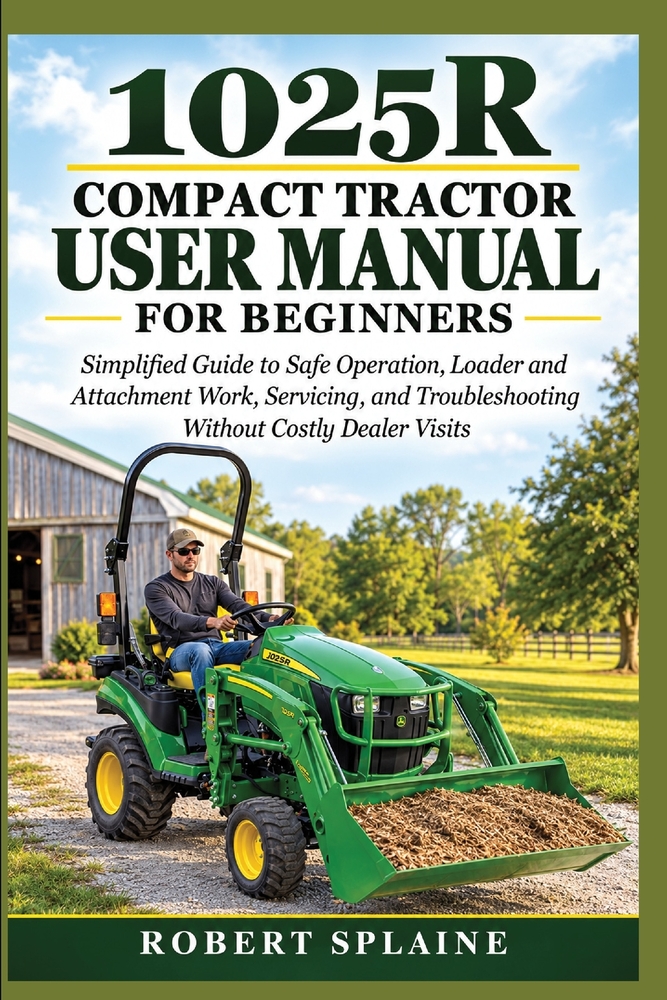 1025r Compact Tractor User Manual for Beginners: Simplified Guide to Safe Operation, Loader and Attachment Work, Servicing, and Troubleshooting Withou cover