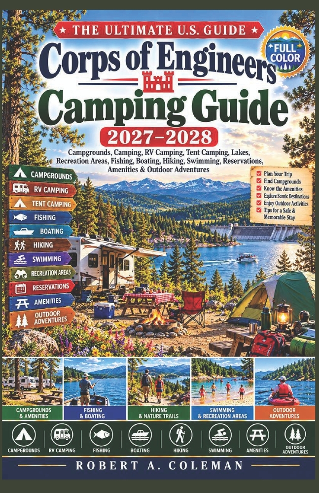 Corps of Engineers Camping Guide 2027-2028: The Ultimate U.S Guide to Campgrounds, Camping, RV Camping, Tent Camping, Lakes, Recreation Areas, Fishing cover