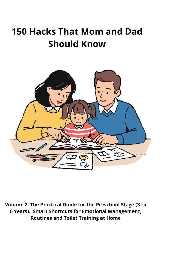 150 Hacks That Mom and Dad Should Know: Volume 2: The Practical Guide for the Preschool Stage (3 to 6 Years). Smart Shortcuts for Emotional Management cover