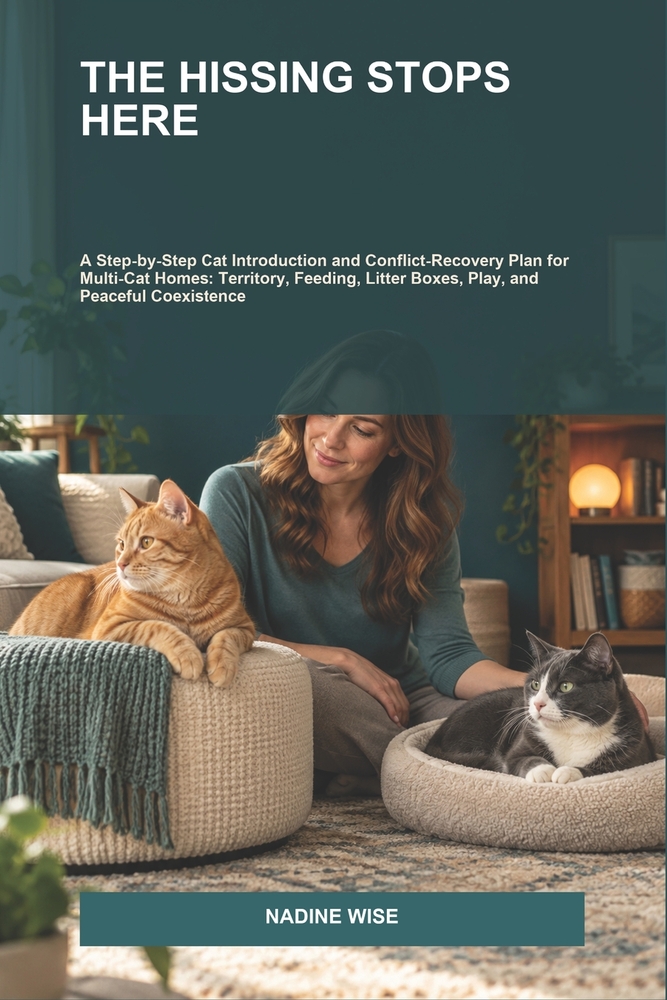 The Hissing Stops Here: A Step-by-Step Cat Introduction and Conflict-Recovery Plan for Multi-Cat Homes: Territory, Feeding, Litter Boxes, Play, and Pe cover