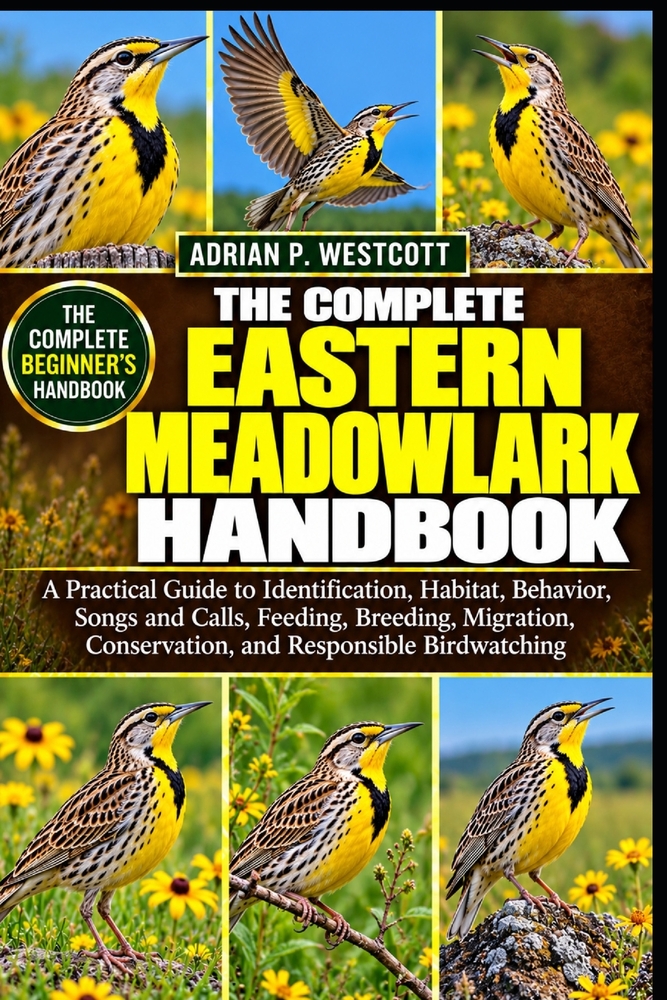 The Complete Eastern Meadowlark Handbook: A Practical Guide to Identification, Habitat, Behavior, Songs and Calls, Feeding, Breeding, Migration, Conse cover