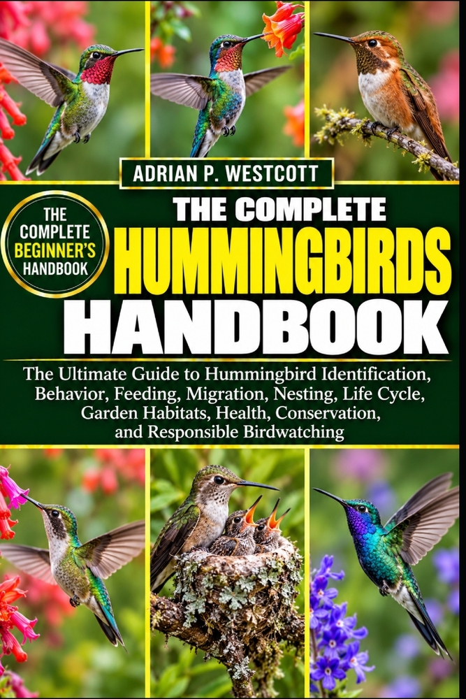 The Complete Hummingbirds Handbook: The Ultimate Guide to Hummingbird Identification, Behavior, Feeding, Migration, Nesting, Life Cycle, Garden Habita cover