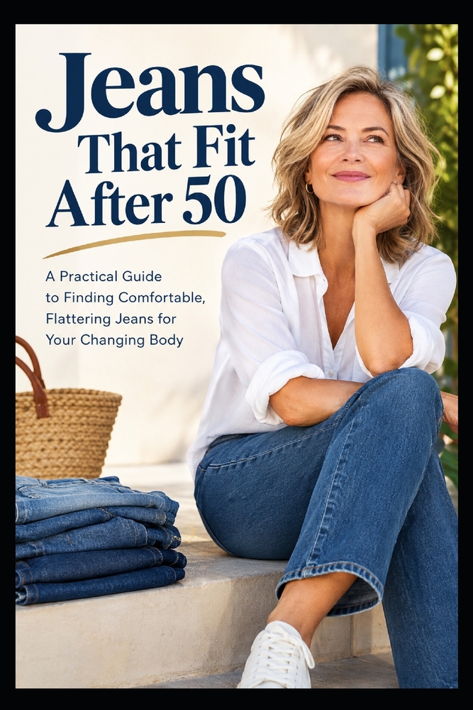 Jeans That Fit After 50: A Practical Guide to Finding Comfortable, Flattering Jeans for Your Changing Body cover