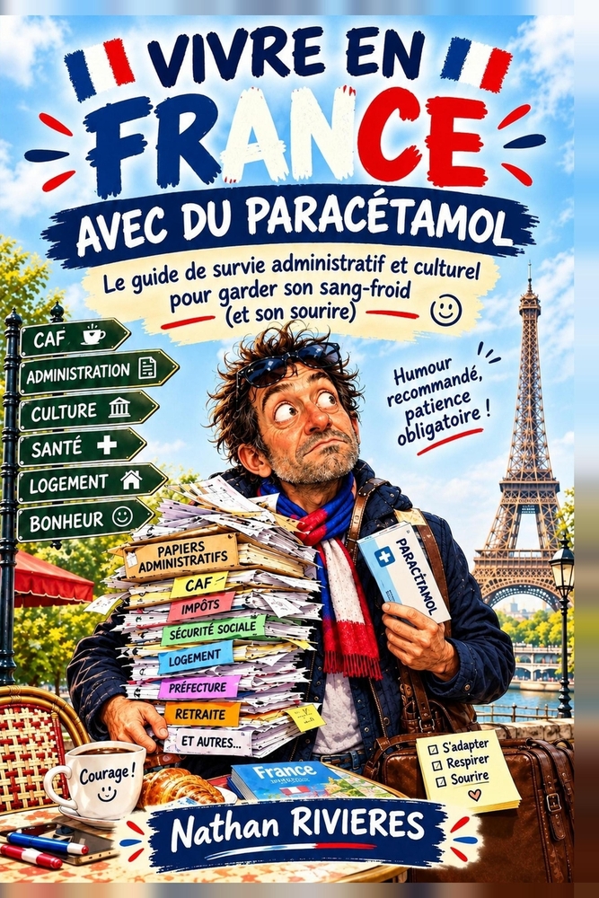 Vivre En France Avec Du Paracétamol: Le guide de survie administratif et culturel pour garder son sang-froid (et son sourire) cover