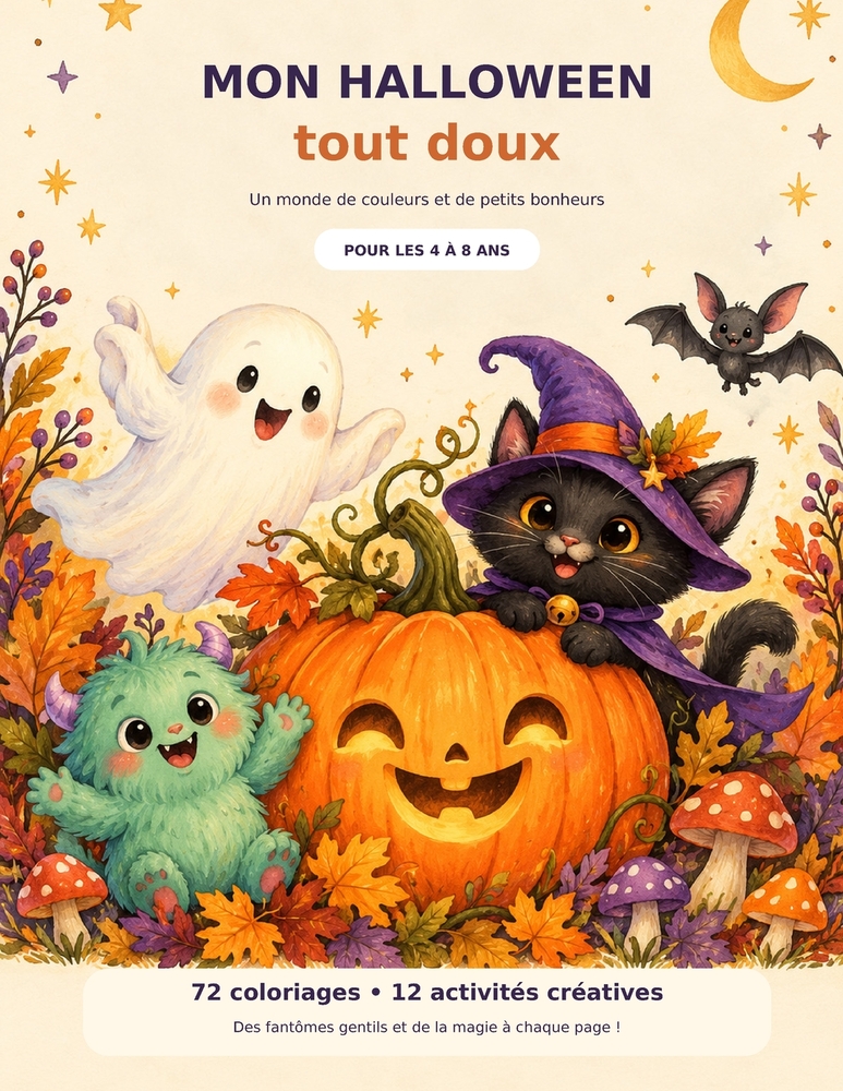 Mon Halloween tout doux: Un monde de couleurs et de petits bonheur cover
