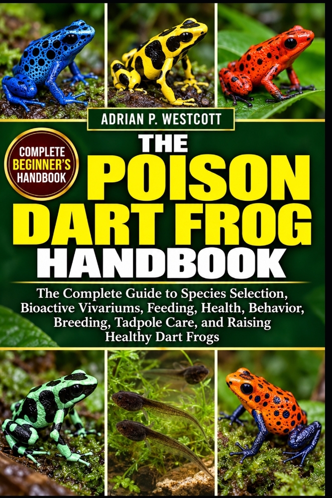 The Poison Dart Frog Handbook: The Complete Guide to Species Selection, Bioactive Vivariums, Feeding, Health, Behavior, Breeding, Tadpole Care, and Ra cover