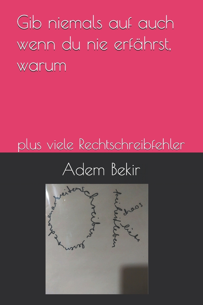 Gib niemals auf auch wenn du nie erfährst, warum: plus viele Rechtschreibfehler cover