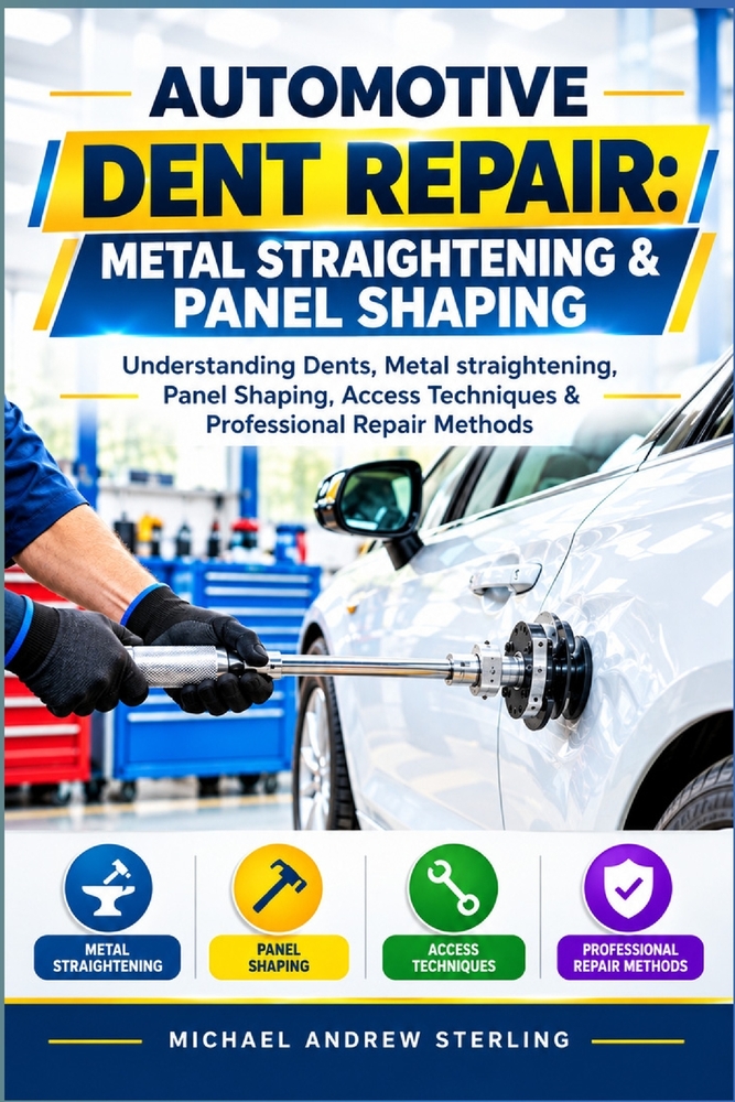 Automotive Dent Repair: Metal Straightening & Panel Shaping: Understanding Dents, Metal Straightening, Panel Shaping, Access Techniques & Professional cover