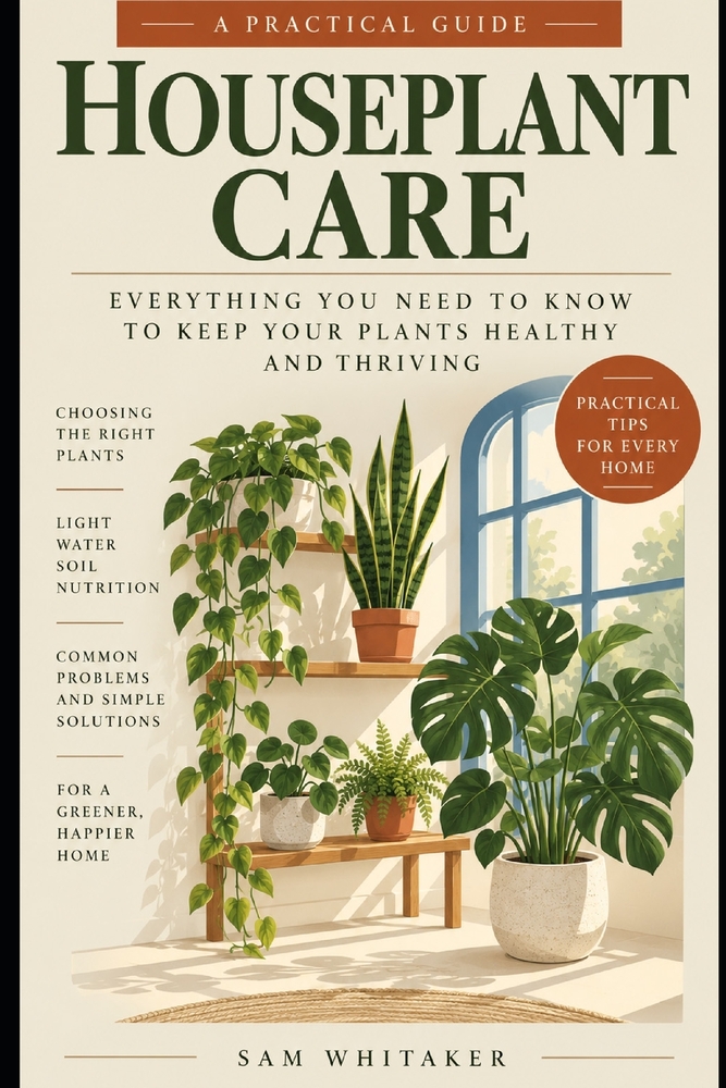 Houseplant Care by the Numbers: Light, Water, Soil, Repotting, Pests, and Yellow Leaves, Explained with the University Extension Guidance Behind Them cover