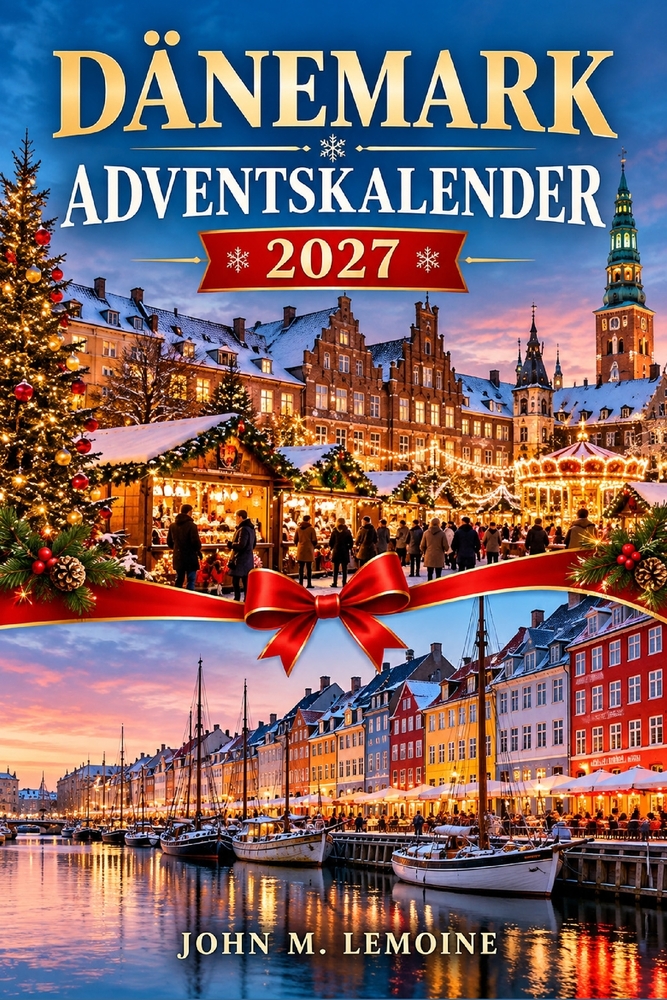 Dänemark Advents-Kalender 2027: Kopenhagen, Aarhus und Ribe zur Weihnachtszeit mit Hygge, Julekalender, Nisse-Folklore, Markttraditionen, saisonalen S cover