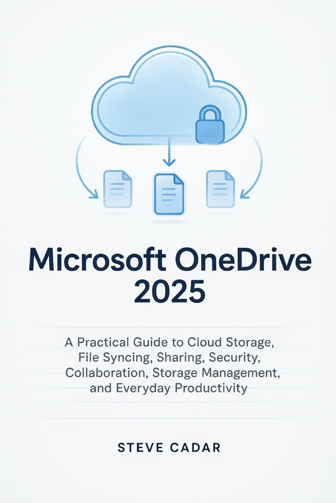 Microsoft OneDrive 2025: A Practical Guide to Cloud Storage, File Syncing, Sharing, Security, Collaboration, Storage Management, and Everyday Producti cover